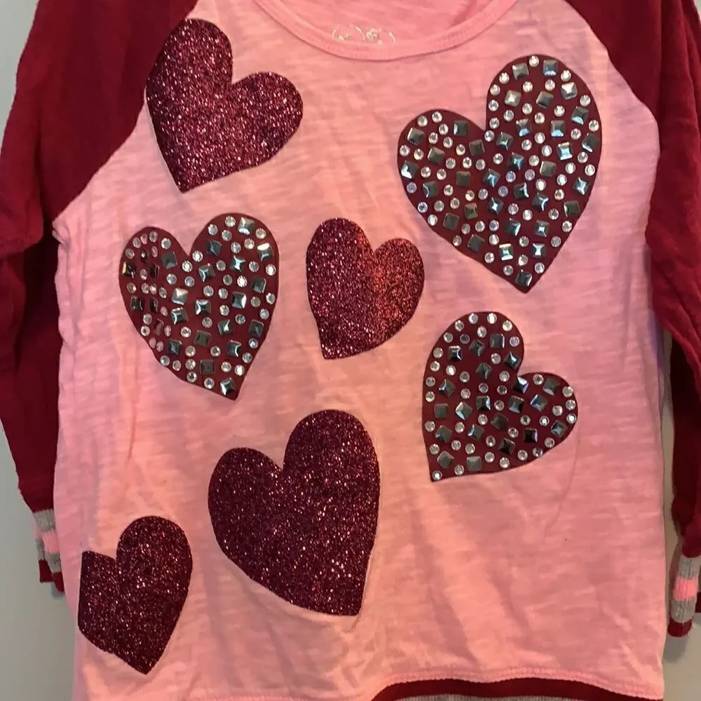 Justice Heart Hooded Long Sleeve